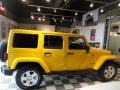 2011 Detonator Yellow Jeep Wrangler Unlimited Sahara 4x4  photo #6