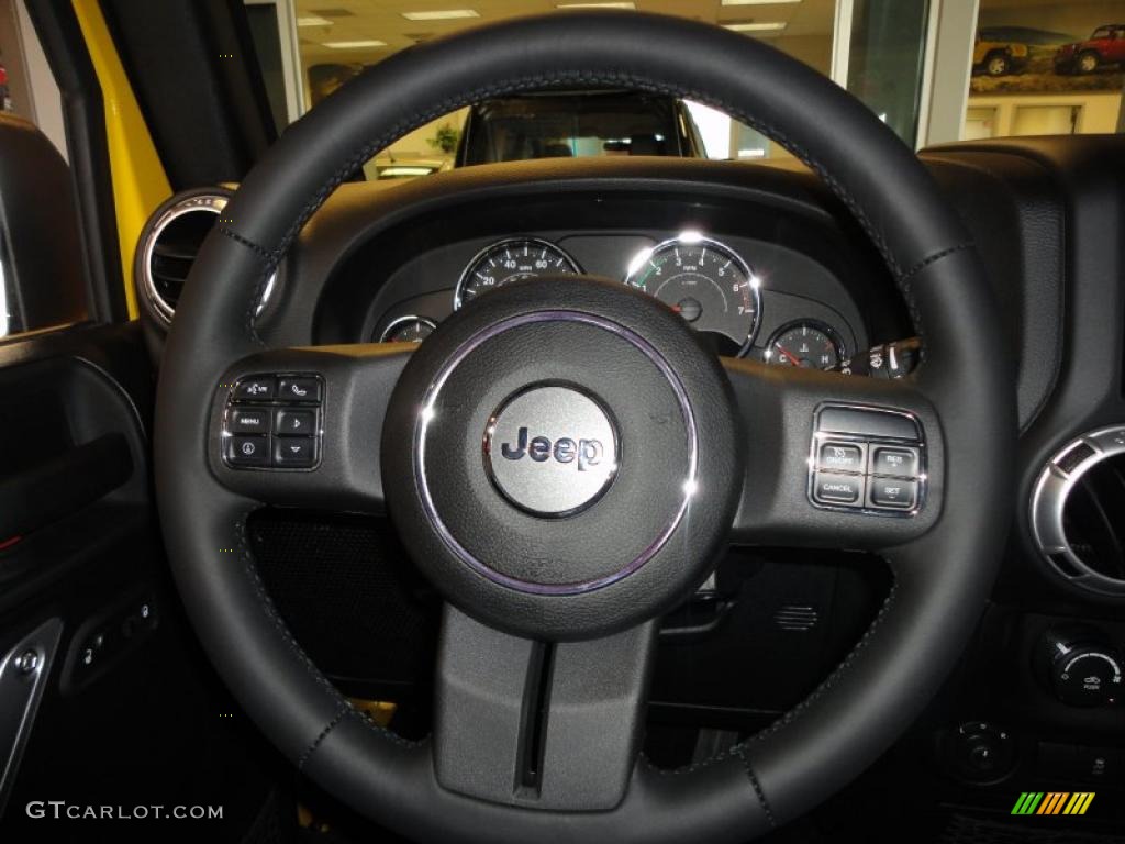 2011 Wrangler Unlimited Sahara 4x4 - Detonator Yellow / Black photo #23