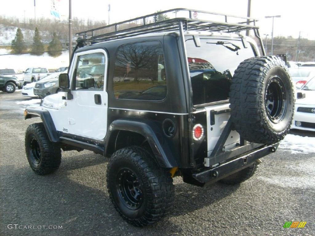 2005 Wrangler Rubicon 4x4 - Stone White / Dark Slate Gray photo #4