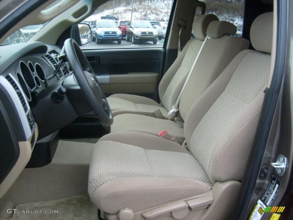 Sand Interior 2009 Toyota Tundra Double Cab 4x4 Photo #43389927
