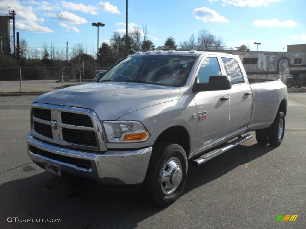 2011 Ram 3500 HD ST Crew Cab 4x4 Dually - Bright Silver Metallic / Dark Slate Gray/Medium Graystone photo #1