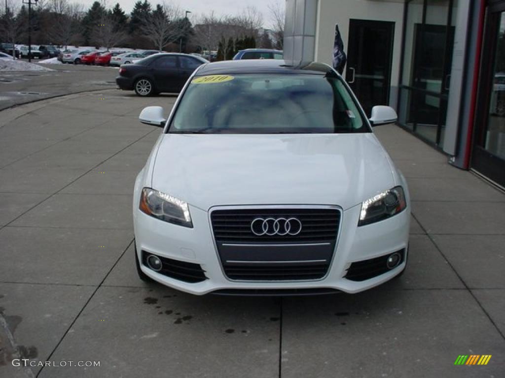 2010 A3 2.0 TDI - Ibis White / Black photo #2
