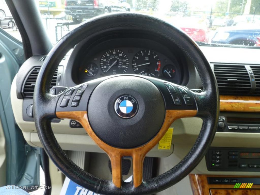 2002 BMW X5 4.4i Beige Steering Wheel Photo #43393372