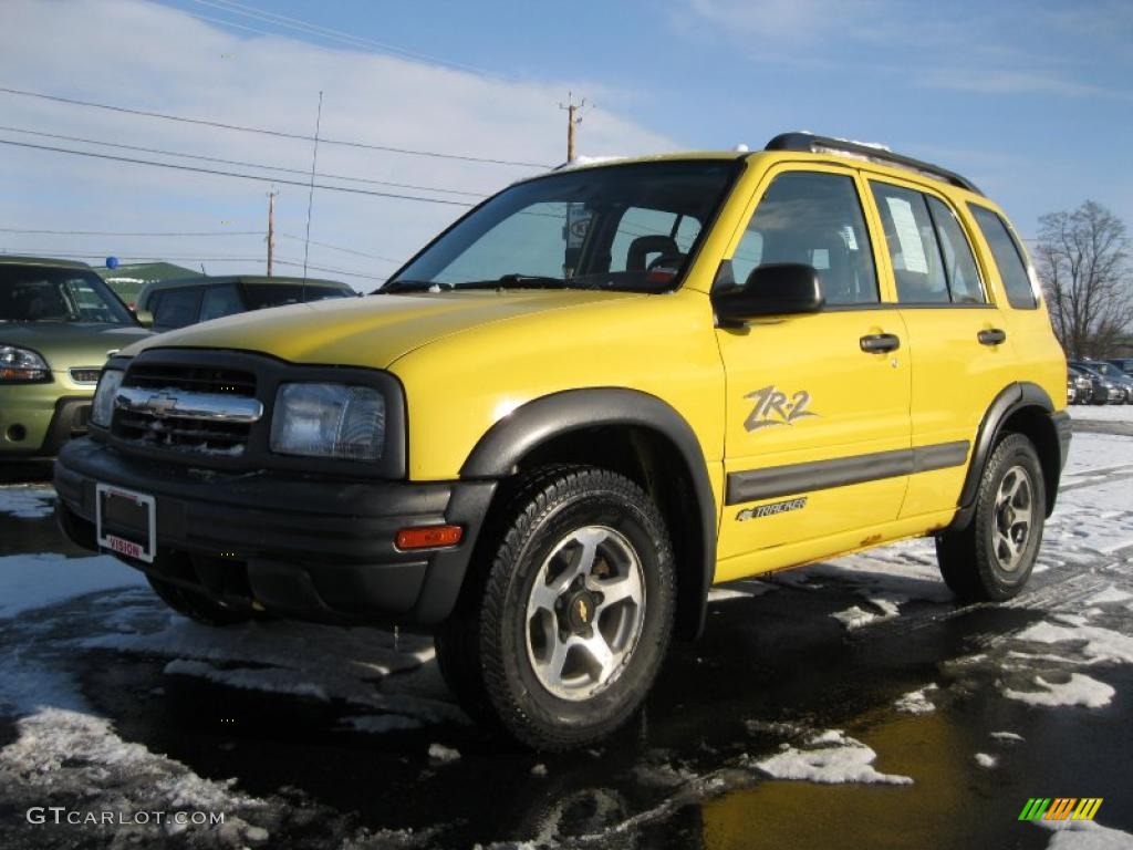 Yellow 2002 Chevrolet Tracker ZR2 4WD Hard Top Exterior Photo #43394856