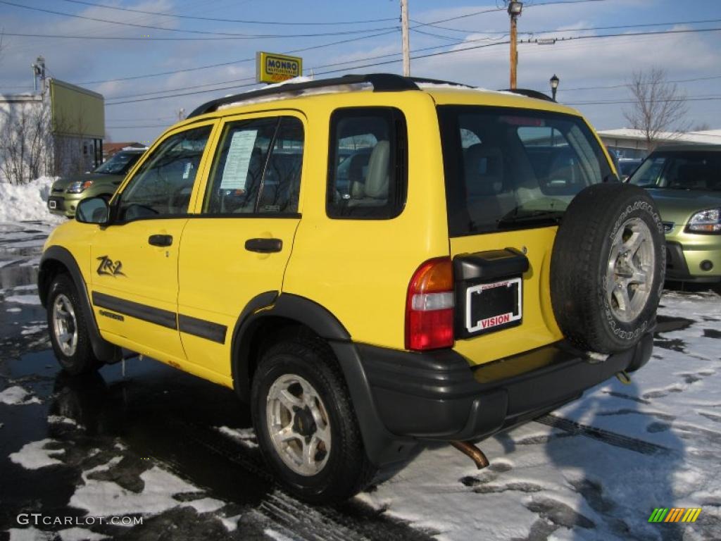 Yellow 2002 Chevrolet Tracker ZR2 4WD Hard Top Exterior Photo #43395076