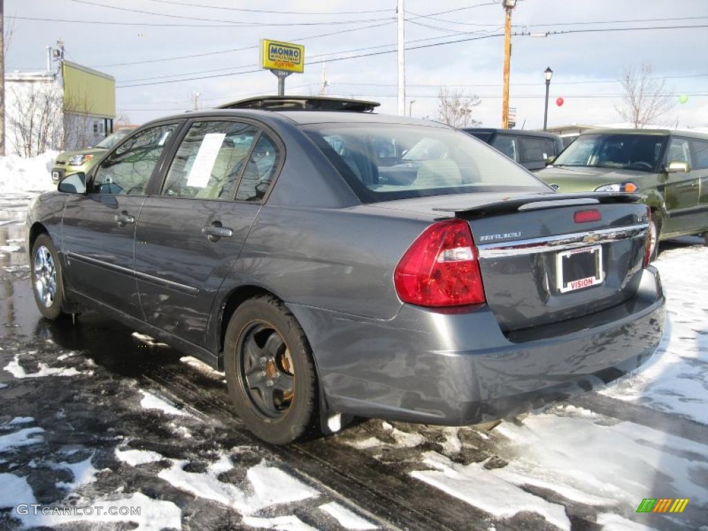 2006 Malibu LT V6 Sedan - Medium Gray Metallic / Titanium Gray photo #12