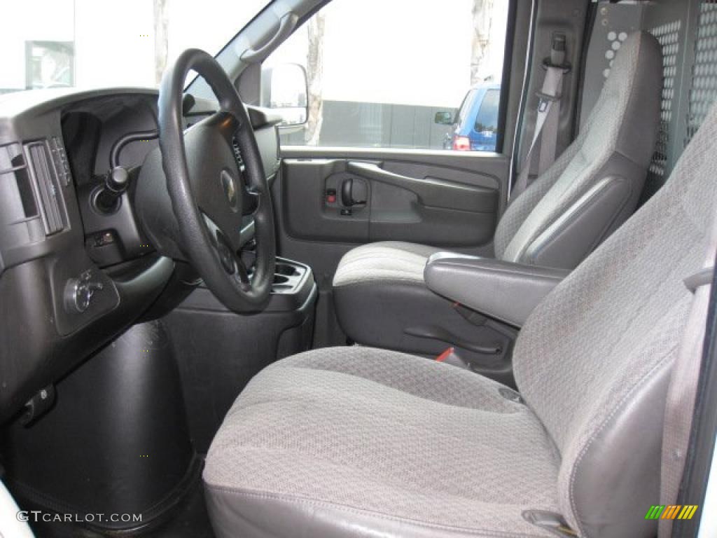 Medium Pewter Interior 2008 Chevrolet Express 1500 Commercial Van Photo #43397188