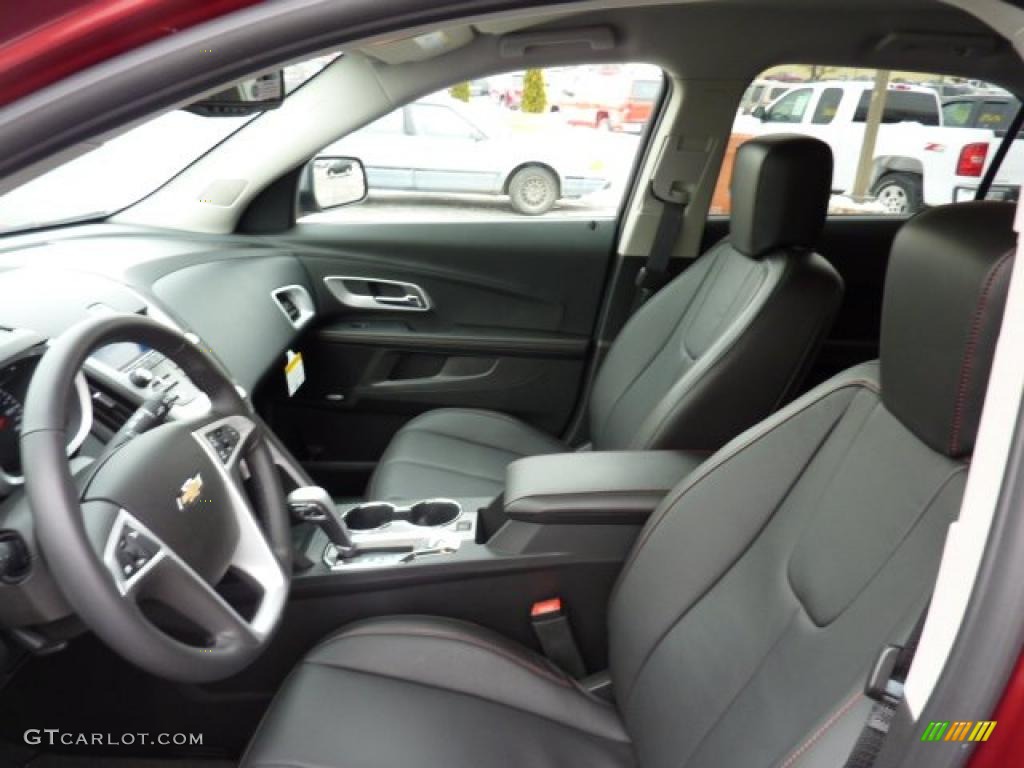 Jet Black Interior 2011 Chevrolet Equinox LTZ AWD Photo #43398632