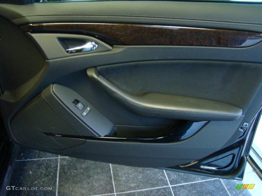 2011 Cadillac CTS -V Sedan Ebony Door Panel Photo #43399204
