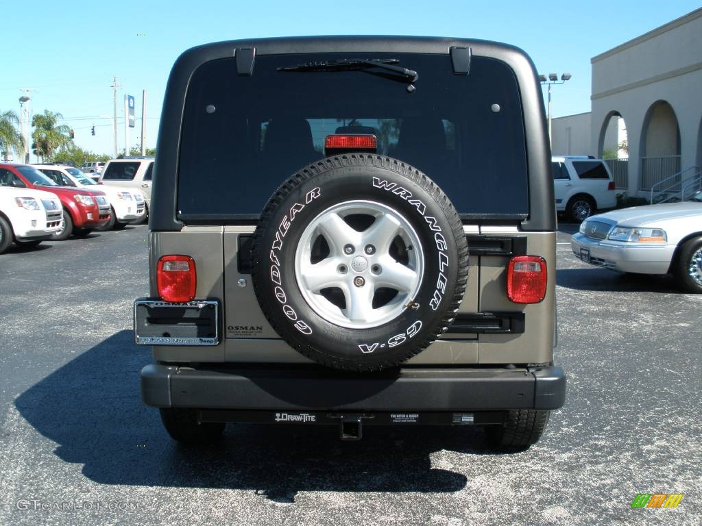 2004 Wrangler Unlimited 4x4 - Light Khaki Metallic / Dark Slate Gray photo #6