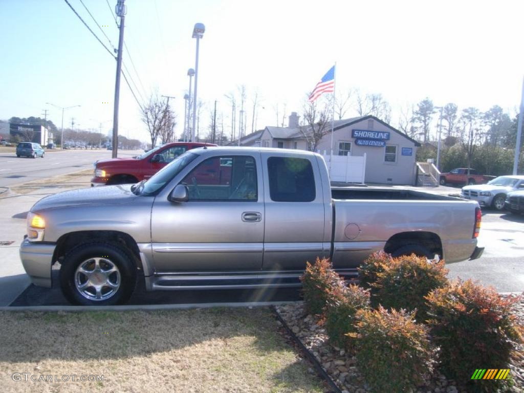 2001 Sierra 1500 C3 Extended Cab 4WD - Pewter Metallic / Neutral photo #2