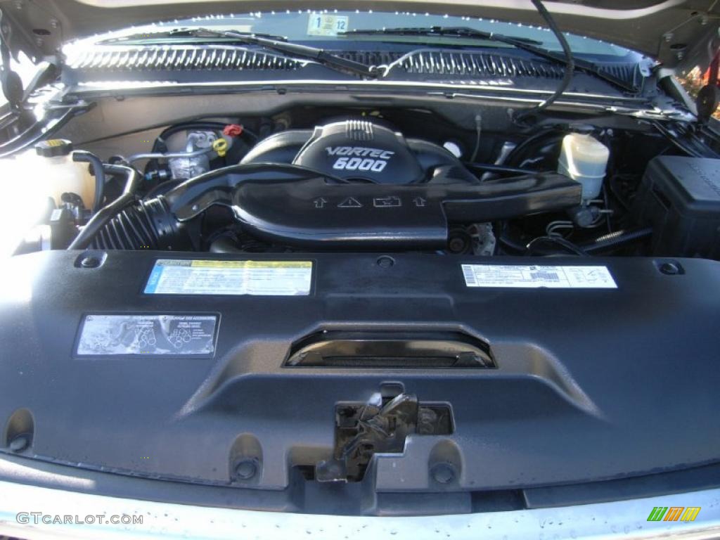 2001 GMC Sierra 1500 C3 Extended Cab 4WD 6.0 Liter OHV 16-Valve V8 Engine Photo #43402258