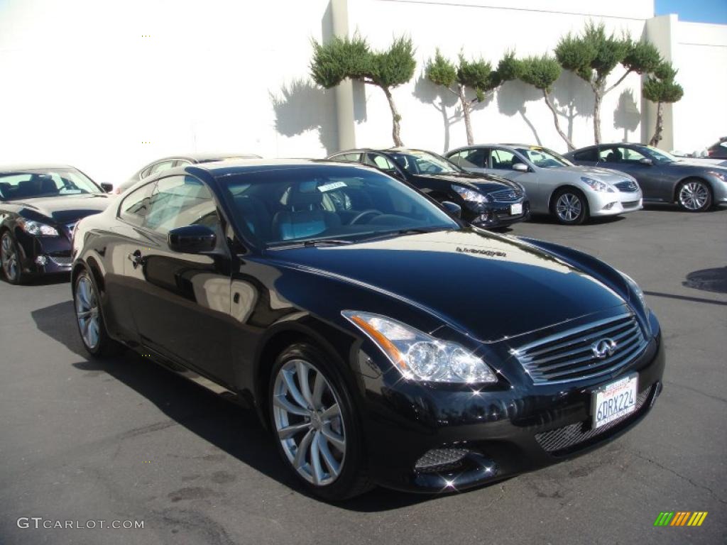 Black Obsidian 2008 Infiniti G 37 S Sport Coupe Exterior Photo #43407476