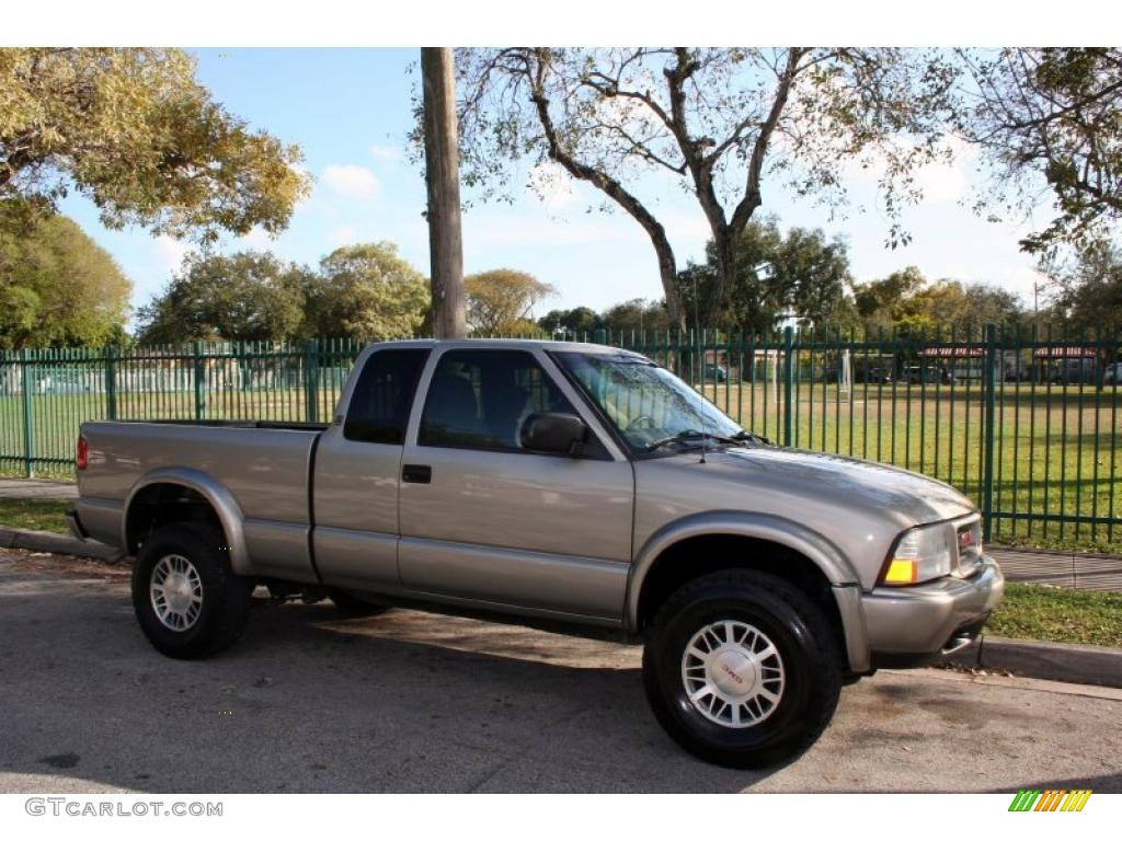 2000 Sonoma SLS Sport Extended Cab 4x4 - Pewter Metallic / Graphite photo #12