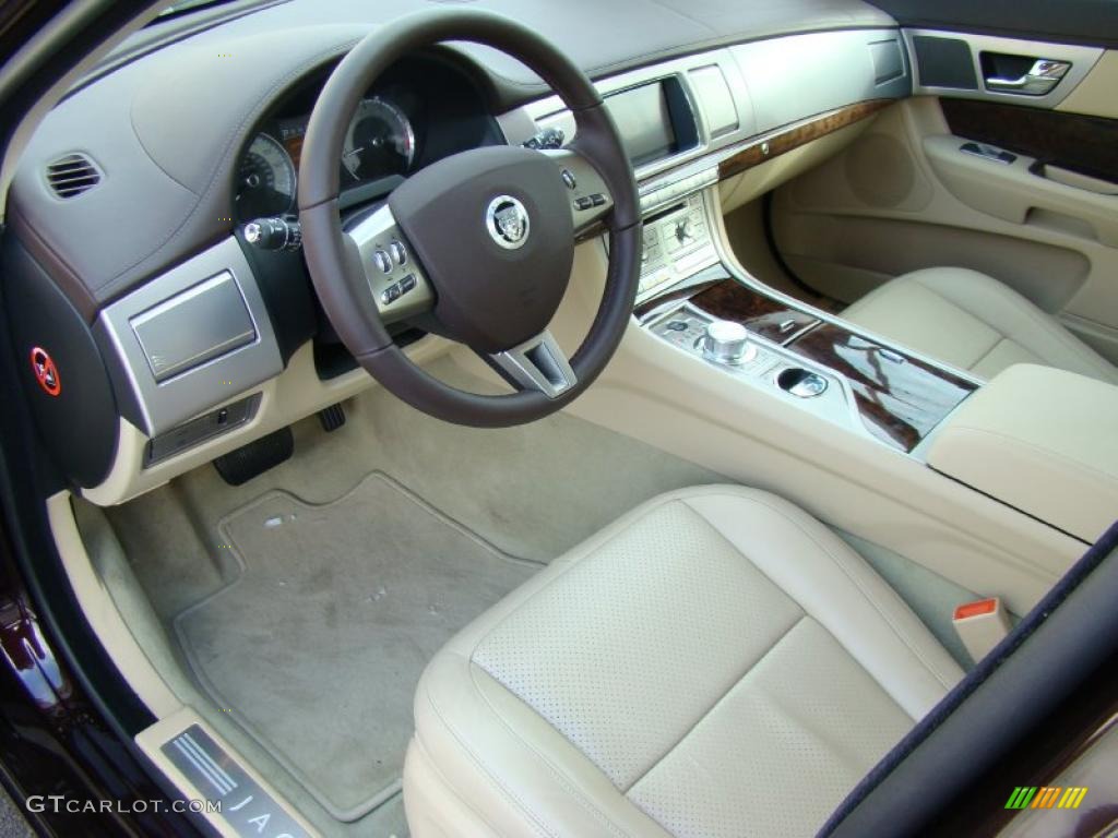 Barley Beige/Truffle Brown Interior 2011 Jaguar XF Premium Sport Sedan Photo #43414836