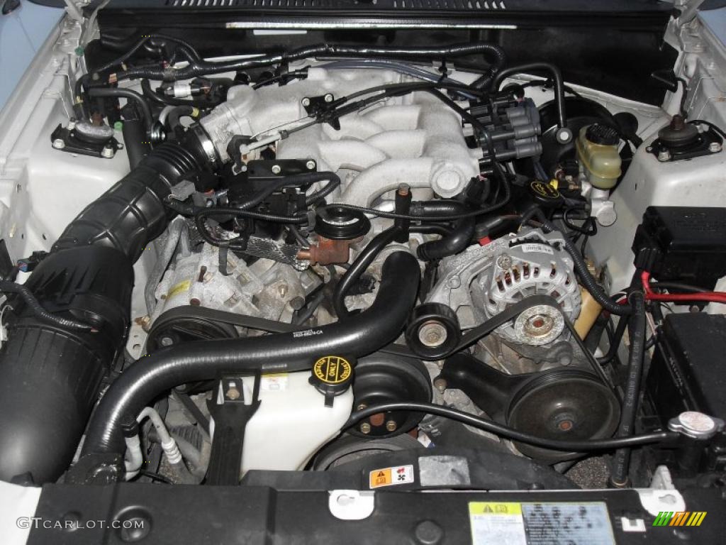 2002 Ford Mustang V6 Convertible 3.8 Liter OHV 12-Valve V6 Engine Photo #43414868