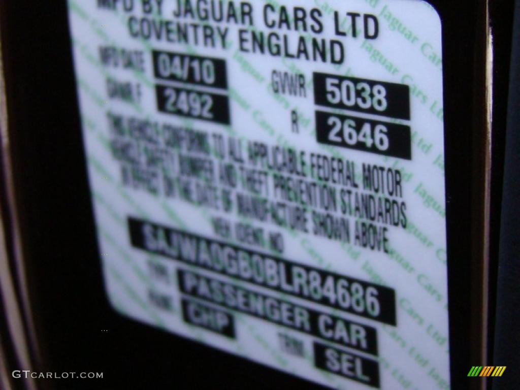 2011 XF Color Code CHP for Caviar Brown Metallic Photo #43415036