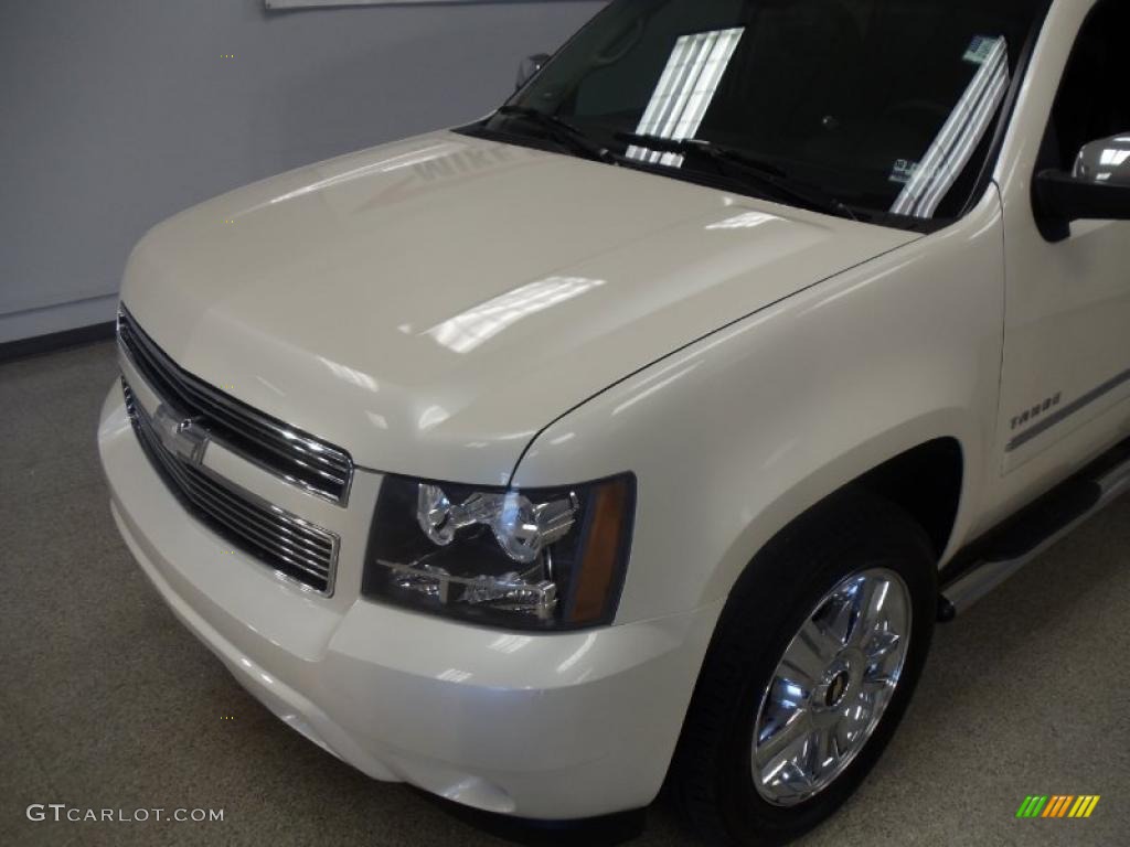 2009 Tahoe LTZ - White Diamond Tricoat / Ebony photo #5