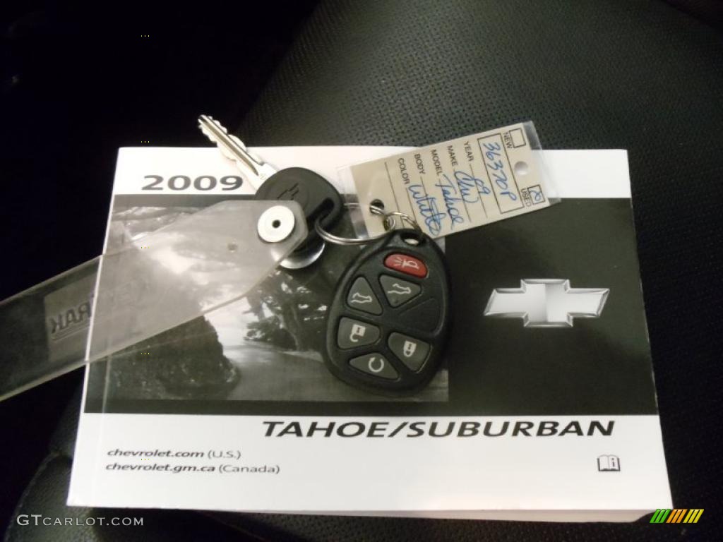 2009 Tahoe LTZ - White Diamond Tricoat / Ebony photo #38
