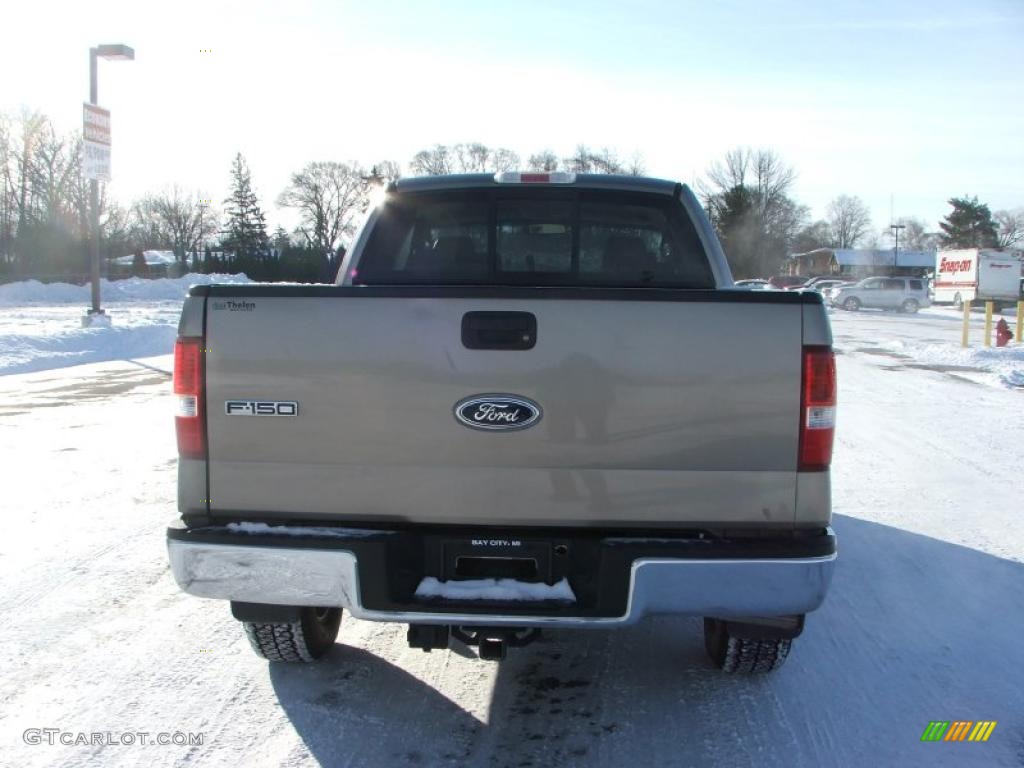 2004 F150 Lariat SuperCab 4x4 - Arizona Beige Metallic / Tan photo #5