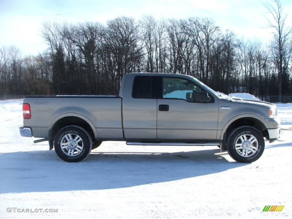 2004 F150 Lariat SuperCab 4x4 - Arizona Beige Metallic / Tan photo #8