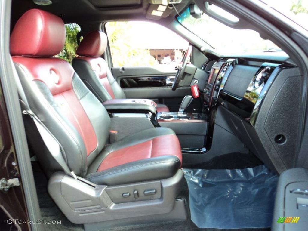 Harley Davidson Lava Red/Black Interior 2010 Ford F150 Harley-Davidson SuperCrew Photo #43425448