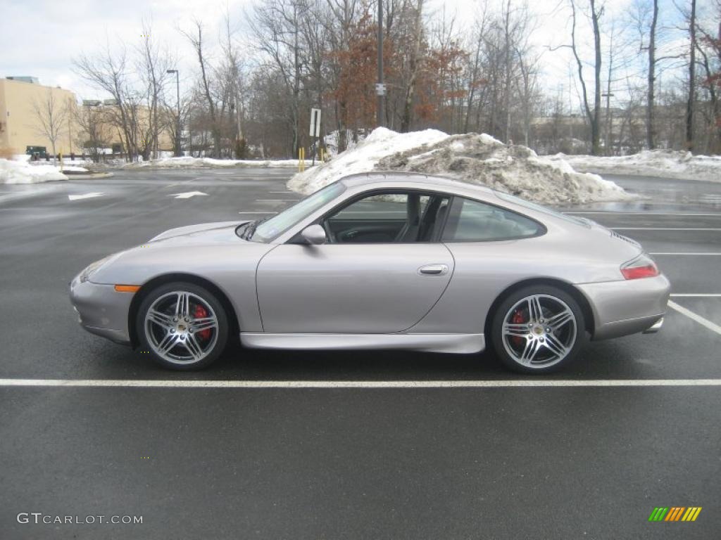 Arctic Silver Metallic 2001 Porsche 911 Carrera 4 Coupe Exterior Photo #43426717