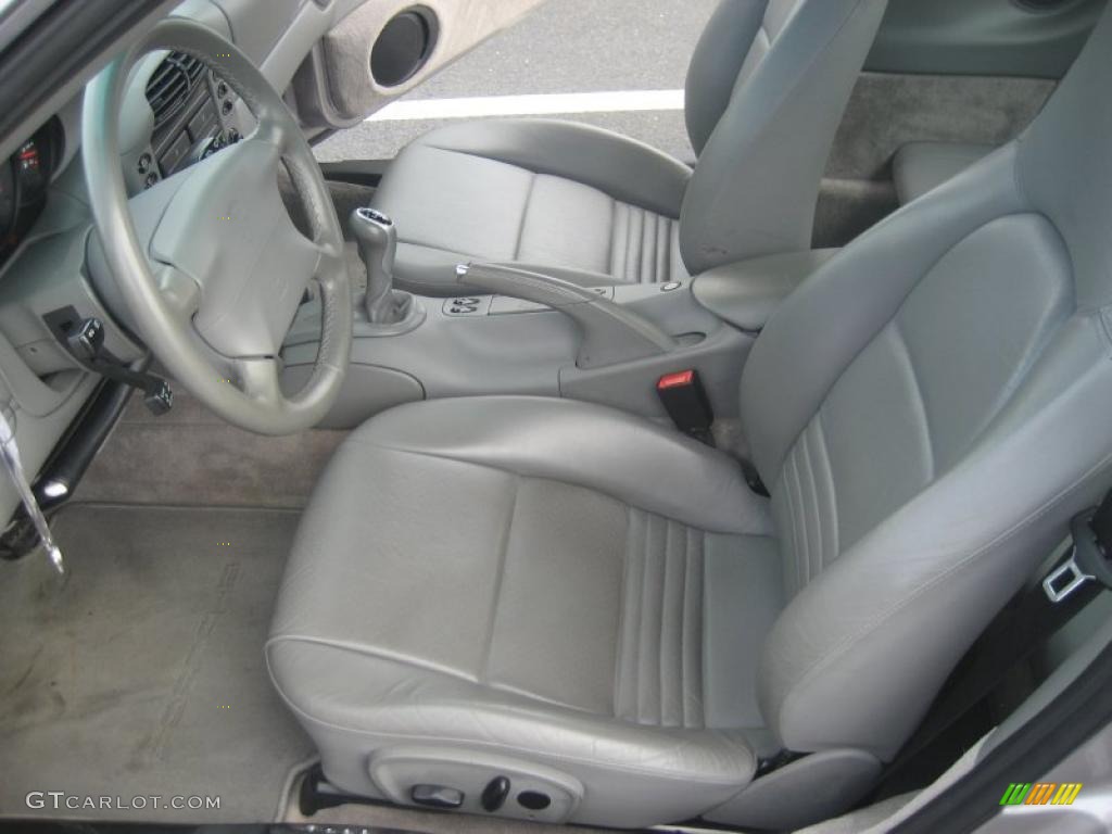 Graphite Grey Interior 2001 Porsche 911 Carrera 4 Coupe Photo #43426925