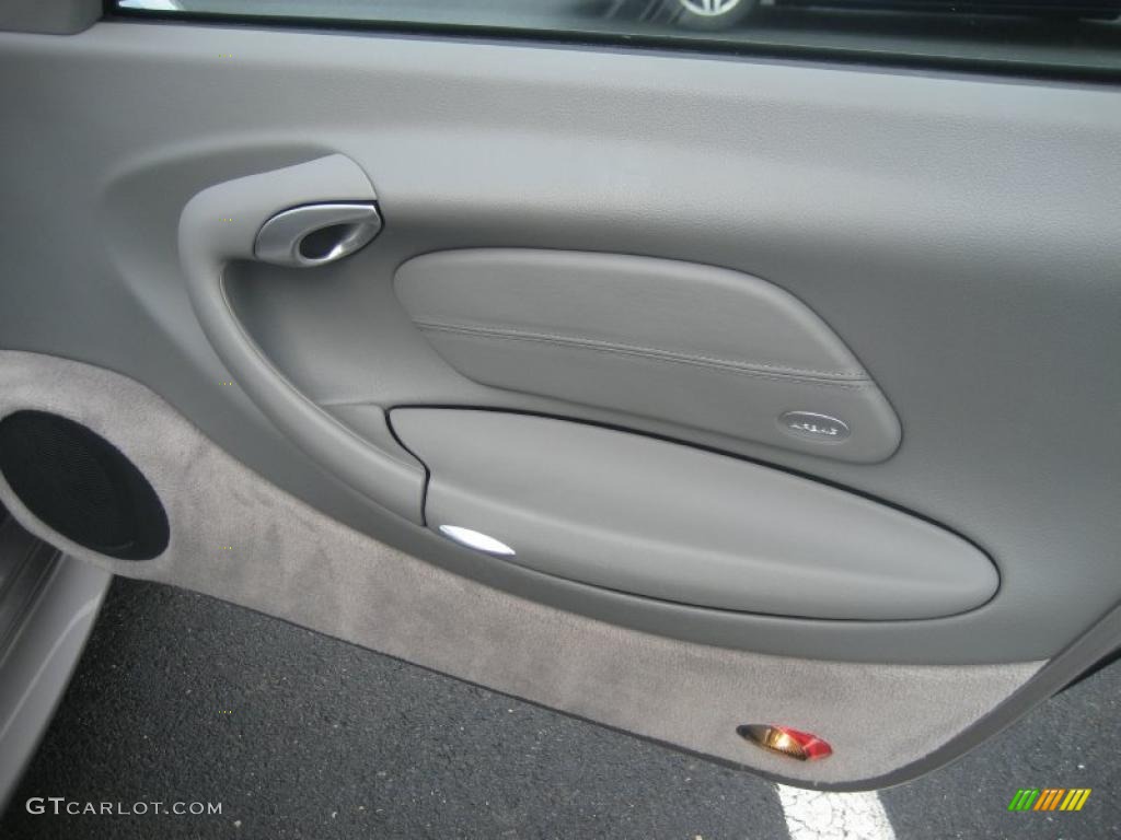 2001 Porsche 911 Carrera 4 Coupe Graphite Grey Door Panel Photo #43426969