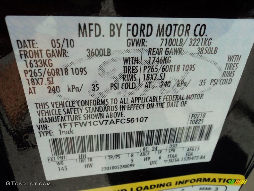 2010 F150 Lariat SuperCrew - Tuxedo Black / Tan photo #31