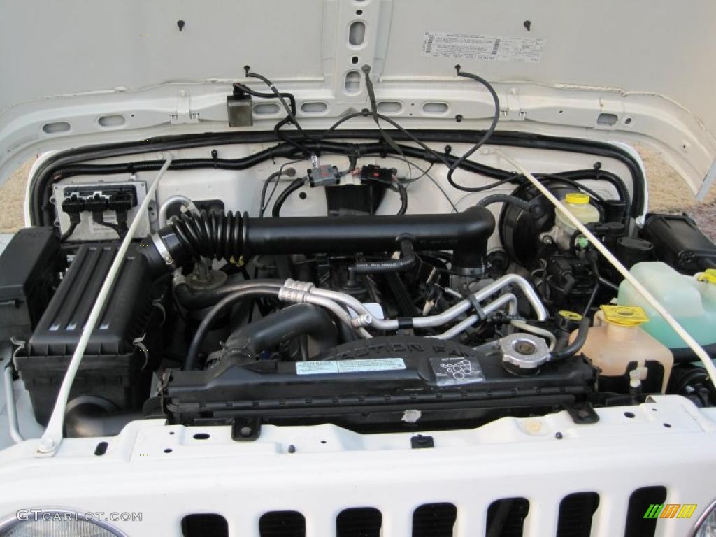 2001 Jeep Wrangler Sahara 4x4 4.0 Liter OHV 12-Valve Inline 6 Cylinder Engine Photo #43430001