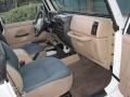 Camel/Dark Green 2001 Jeep Wrangler Sahara 4x4 Dashboard