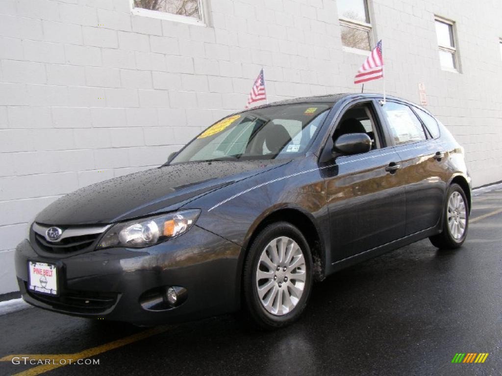 Dark Gray Metallic 2010 Subaru Impreza 2.5i Premium Wagon Exterior Photo #43431001