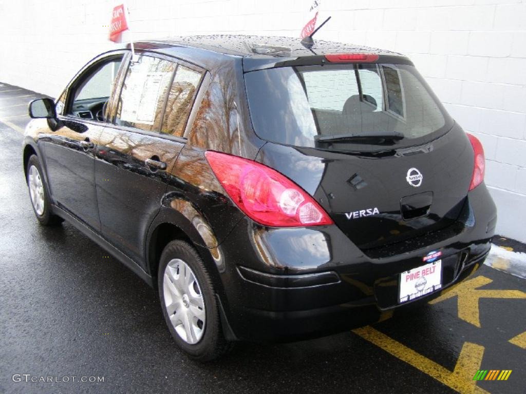 Super Black 2010 Nissan Versa 1.8 S Hatchback Exterior Photo #43431309