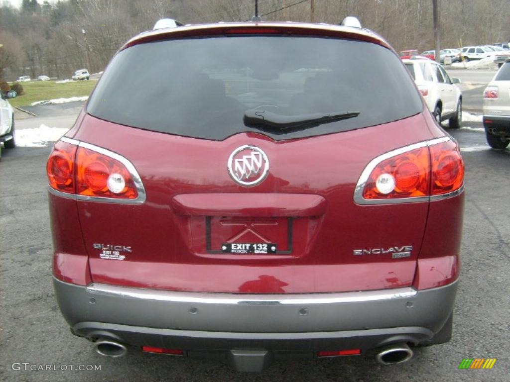 2011 Enclave CXL AWD - Red Jewel Tintcoat / Cashmere/Cocoa photo #6