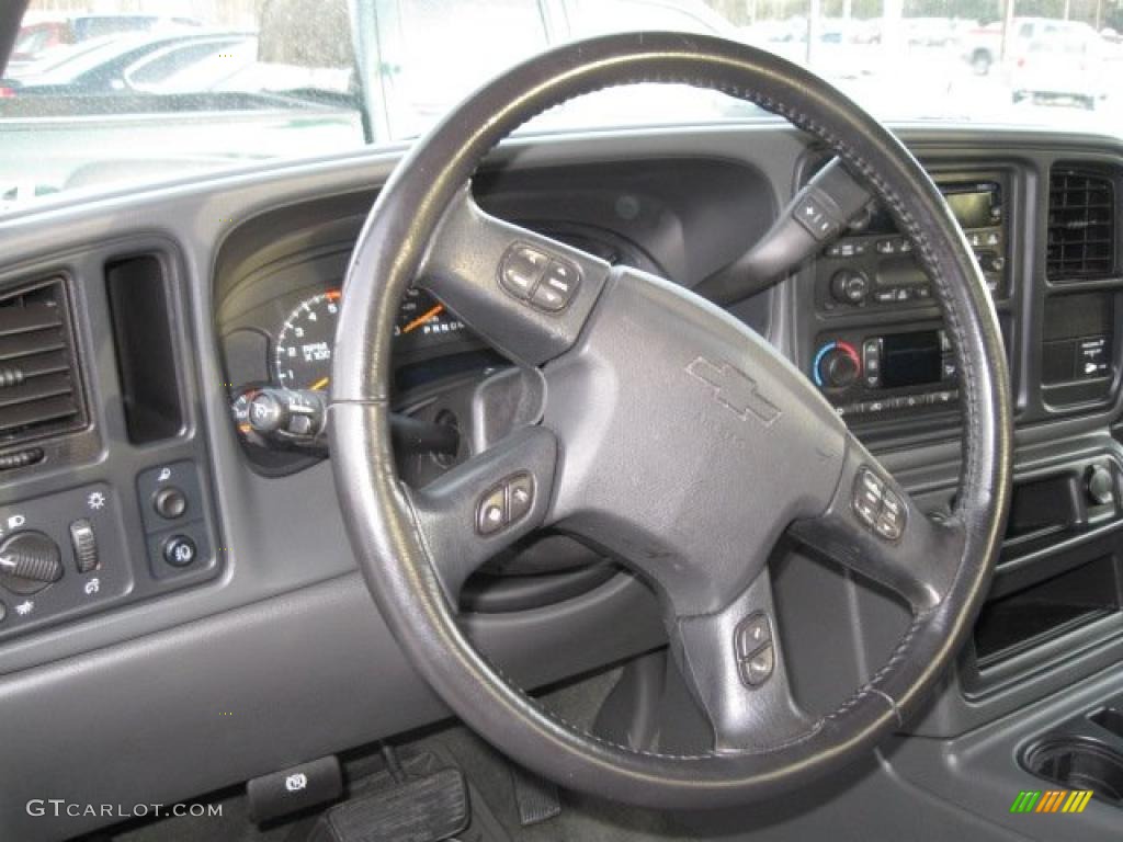 2006 Chevrolet Silverado 2500HD LS Extended Cab 4x4 Dark Charcoal Steering Wheel Photo #43432321