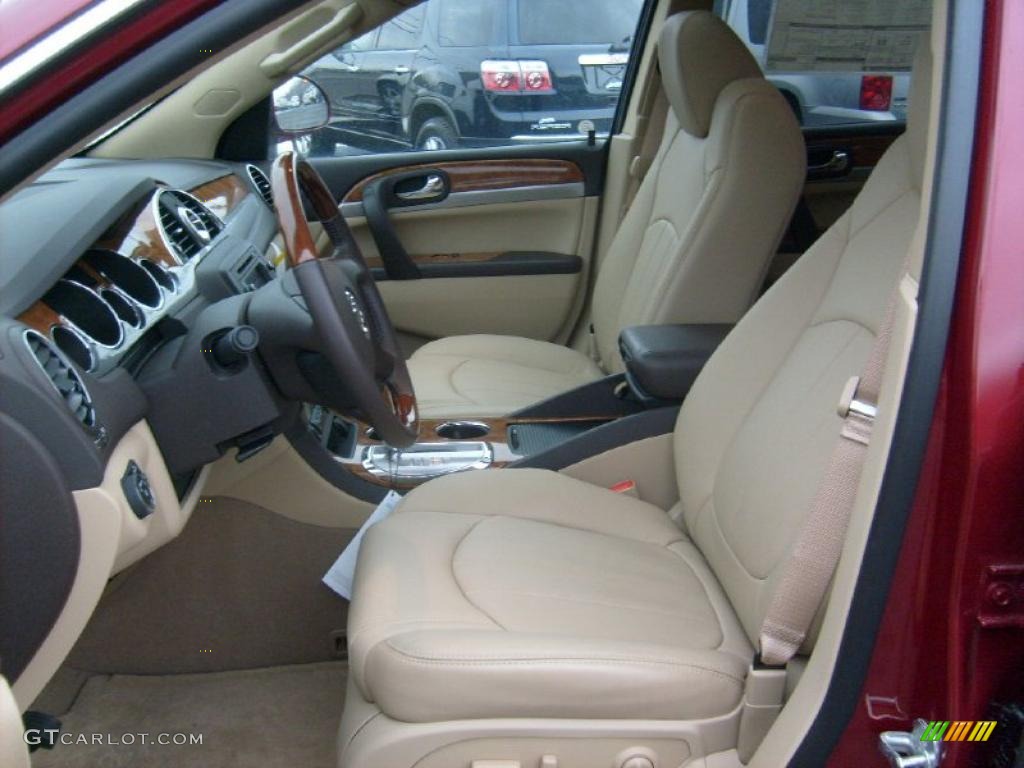 2011 Enclave CXL AWD - Red Jewel Tintcoat / Cashmere/Cocoa photo #9
