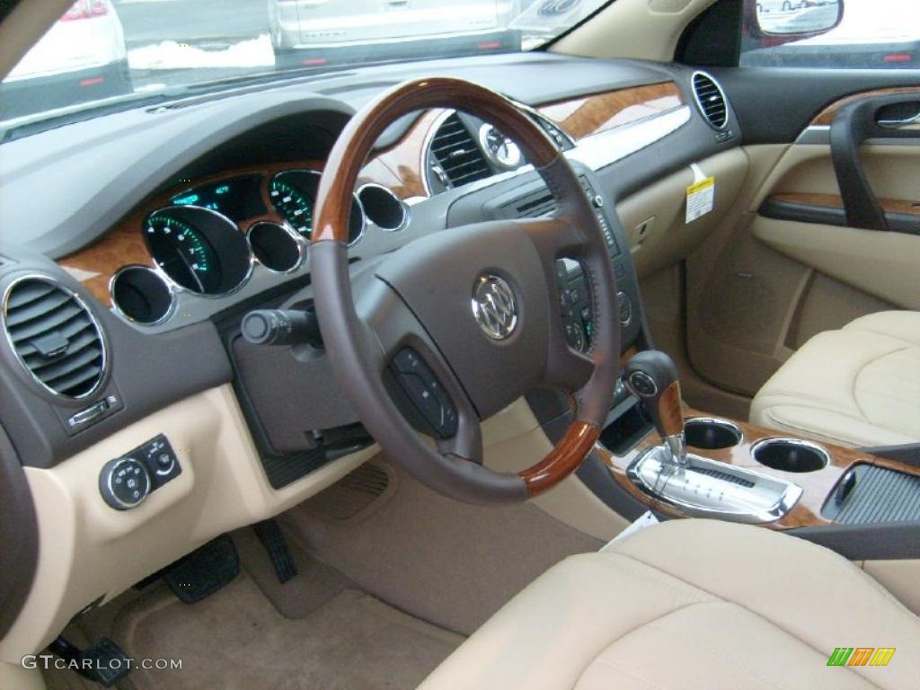 2011 Buick Enclave CXL AWD Cashmere/Cocoa Dashboard Photo #43432345