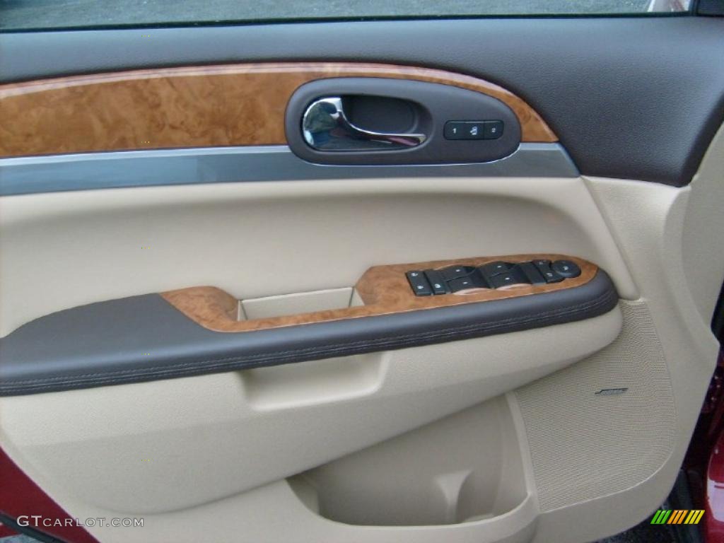 2011 Buick Enclave CXL AWD Cashmere/Cocoa Door Panel Photo #43432357