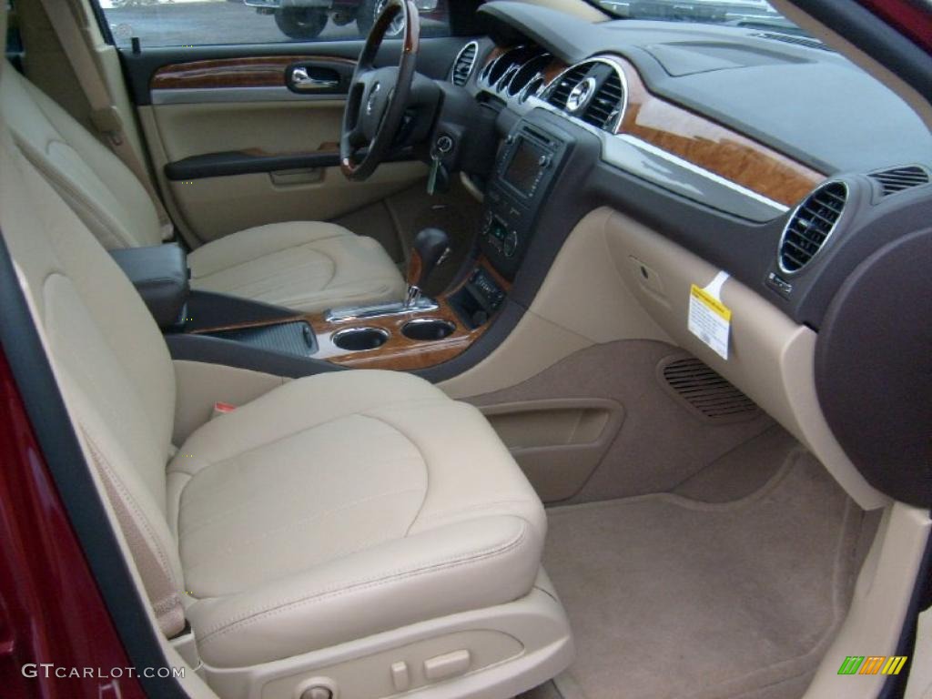 2011 Enclave CXL AWD - Red Jewel Tintcoat / Cashmere/Cocoa photo #17