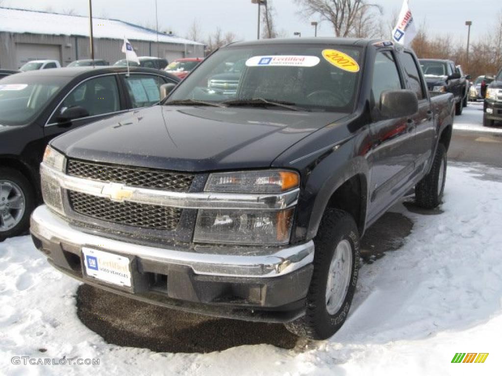 2007 Colorado LT Crew Cab 4x4 - Imperial Blue Metallic / Very Dark Pewter photo #1