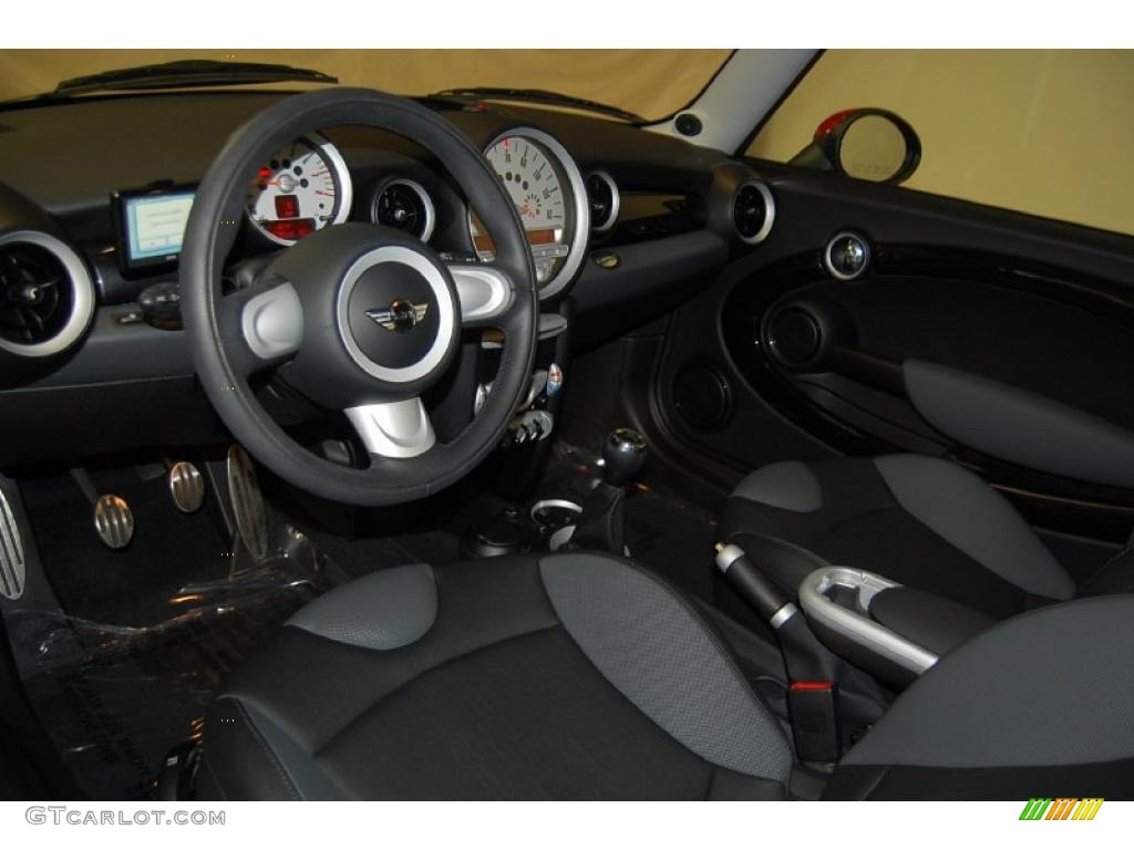 Space Gray/Panther Black Interior 2008 Mini Cooper S John Cooper Works Hardtop Photo #43434143