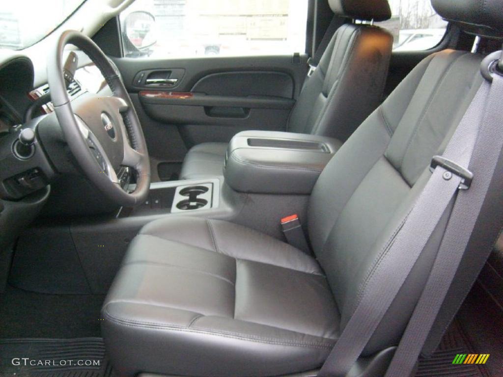 2011 Sierra 1500 SLT Extended Cab 4x4 - Stealth Gray Metallic / Ebony photo #9