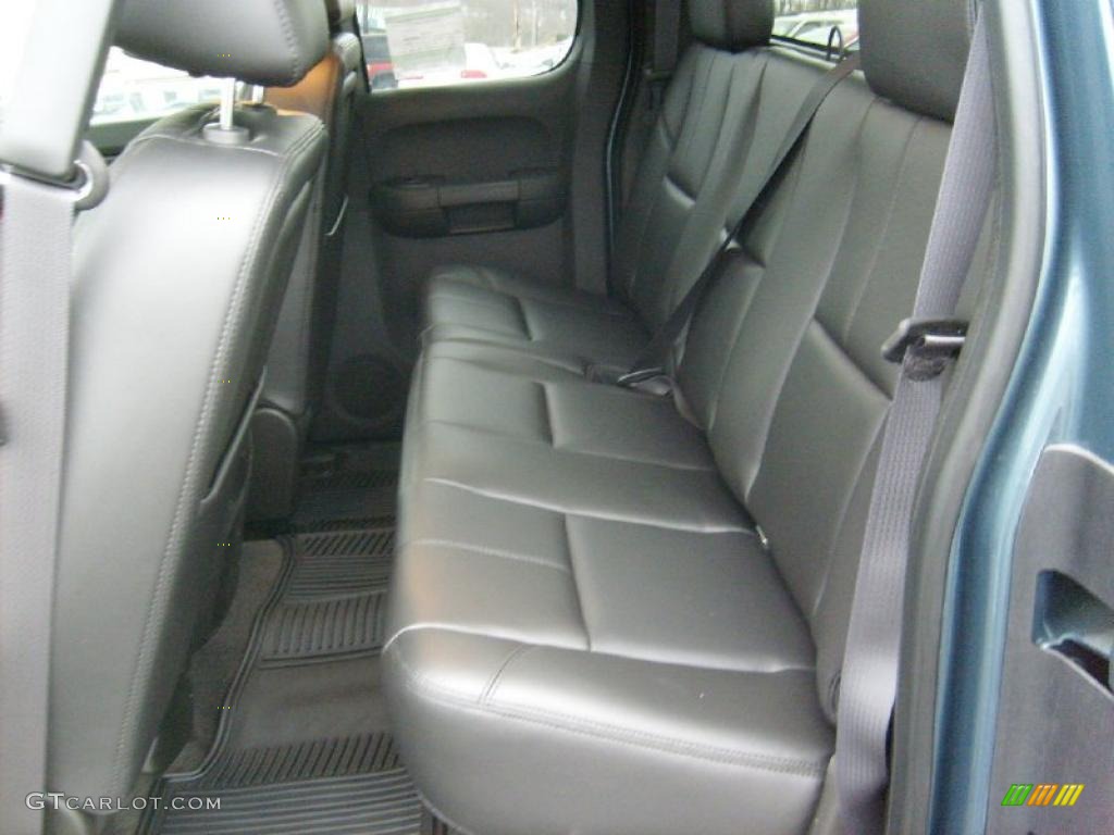 Ebony Interior 2011 GMC Sierra 1500 SLT Extended Cab 4x4 Photo #43434687