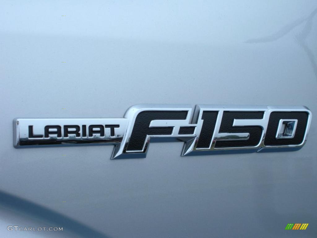 2011 F150 Lariat SuperCrew - Ingot Silver Metallic / Black photo #4