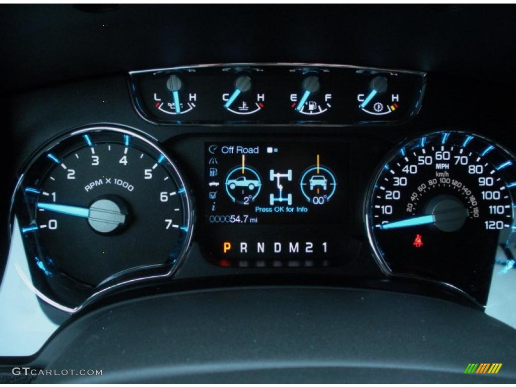 2011 Ford F150 Lariat SuperCrew Gauges Photo #43436187