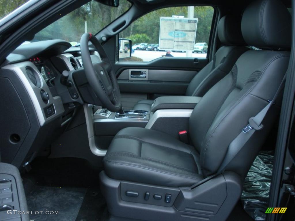 Raptor Black Interior 2011 Ford F150 SVT Raptor SuperCrew 4x4 Photo #43436382