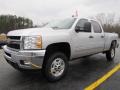 Sheer Silver Metallic 2011 Chevrolet Silverado 2500HD LT Crew Cab 4x4 Exterior