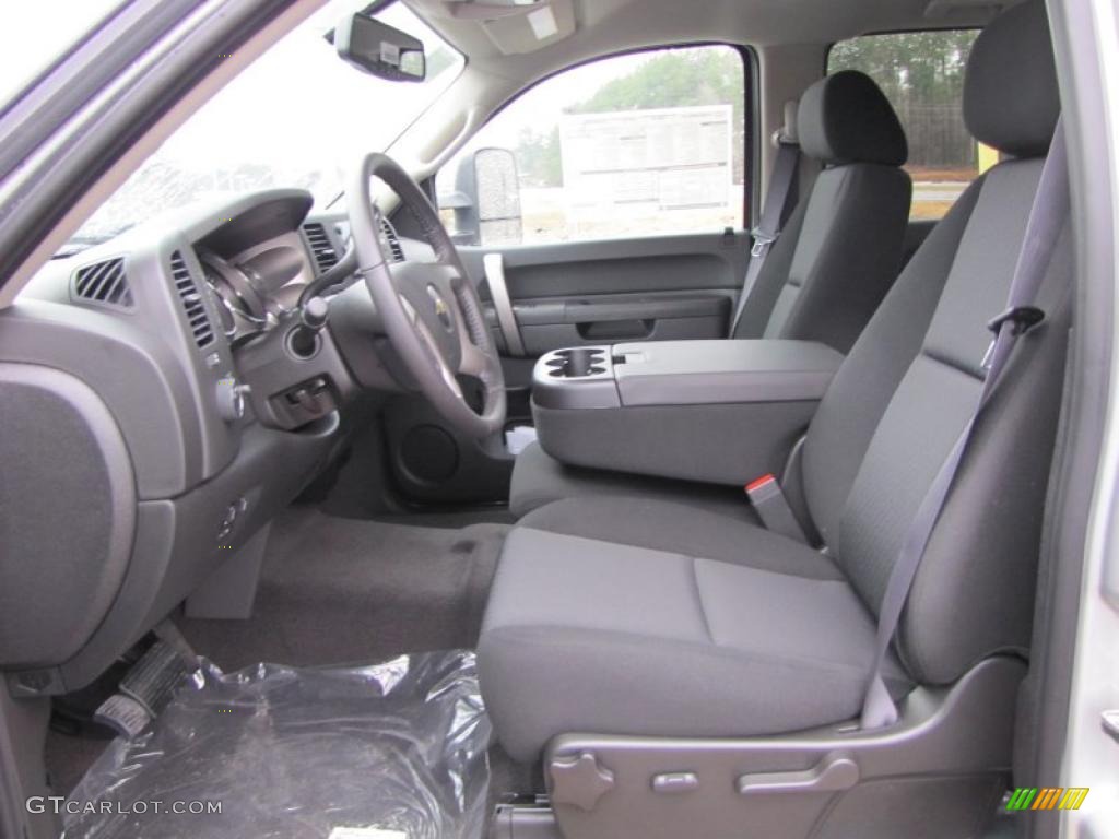 Ebony Interior 2011 Chevrolet Silverado 2500HD LT Crew Cab 4x4 Photo #43436851