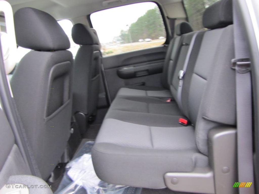 Ebony Interior 2011 Chevrolet Silverado 2500HD LT Crew Cab 4x4 Photo #43436867